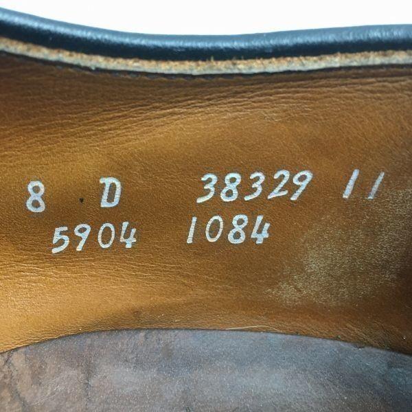 Allen Edmonds Винтажные Мокасины Hillcrest Swirl Бизнес Обувь Черный Размер 8D / 25.5-26.0см(ИСПОЛЬЗОВАЛ)