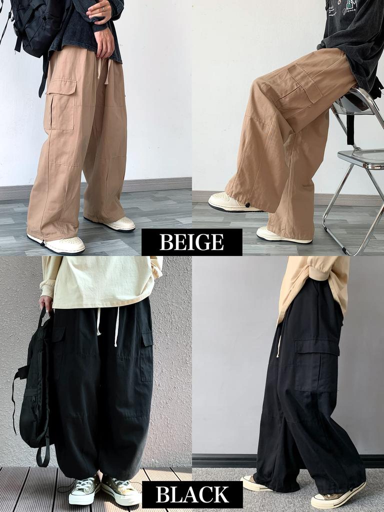Eternal Cycle Cargo Pants Wide Cargo Wide Pants Cargo Easy Pants Military Balloon Silhouette Loose Wide Pants Loose Silhouette [eternal Cycle] Men's