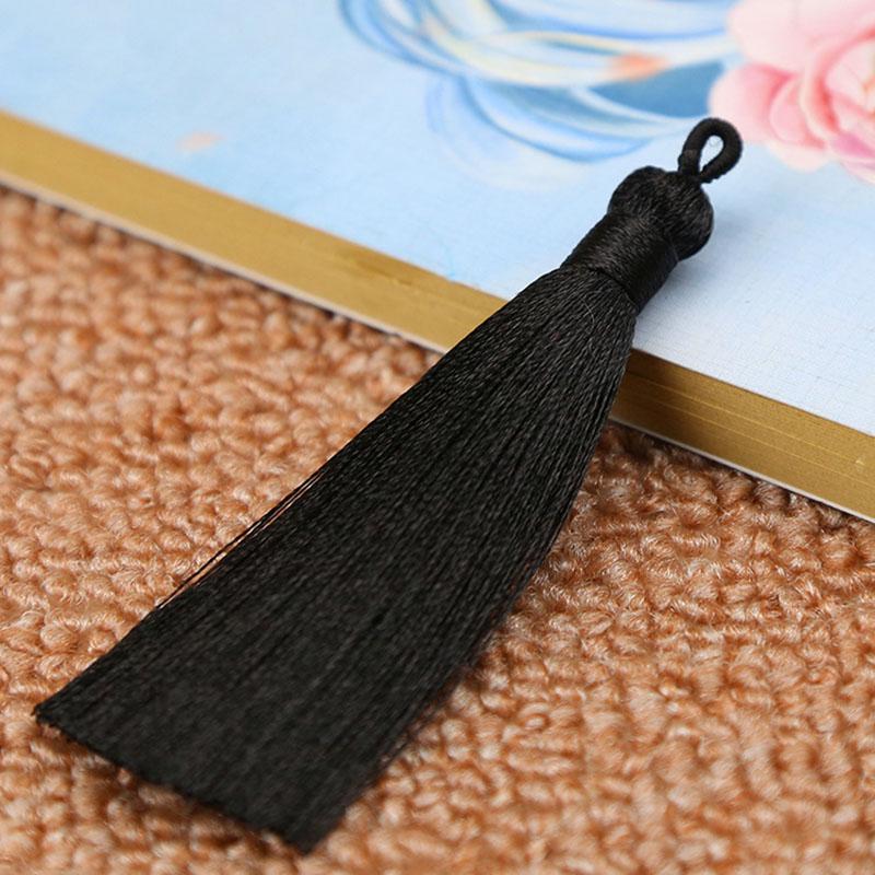 Creative Crafts 1PC/1Pair New Hot DIY 8cm Jewelry Accessories Bookmark High Quality 25 Colors Handmade Bohemia Long Silk Tassel for Earrings