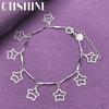 CHSHINE New 925 Sterling Silver Stars Charm Bracelet For Women Lovers Wedding Party Fashion Jewelry