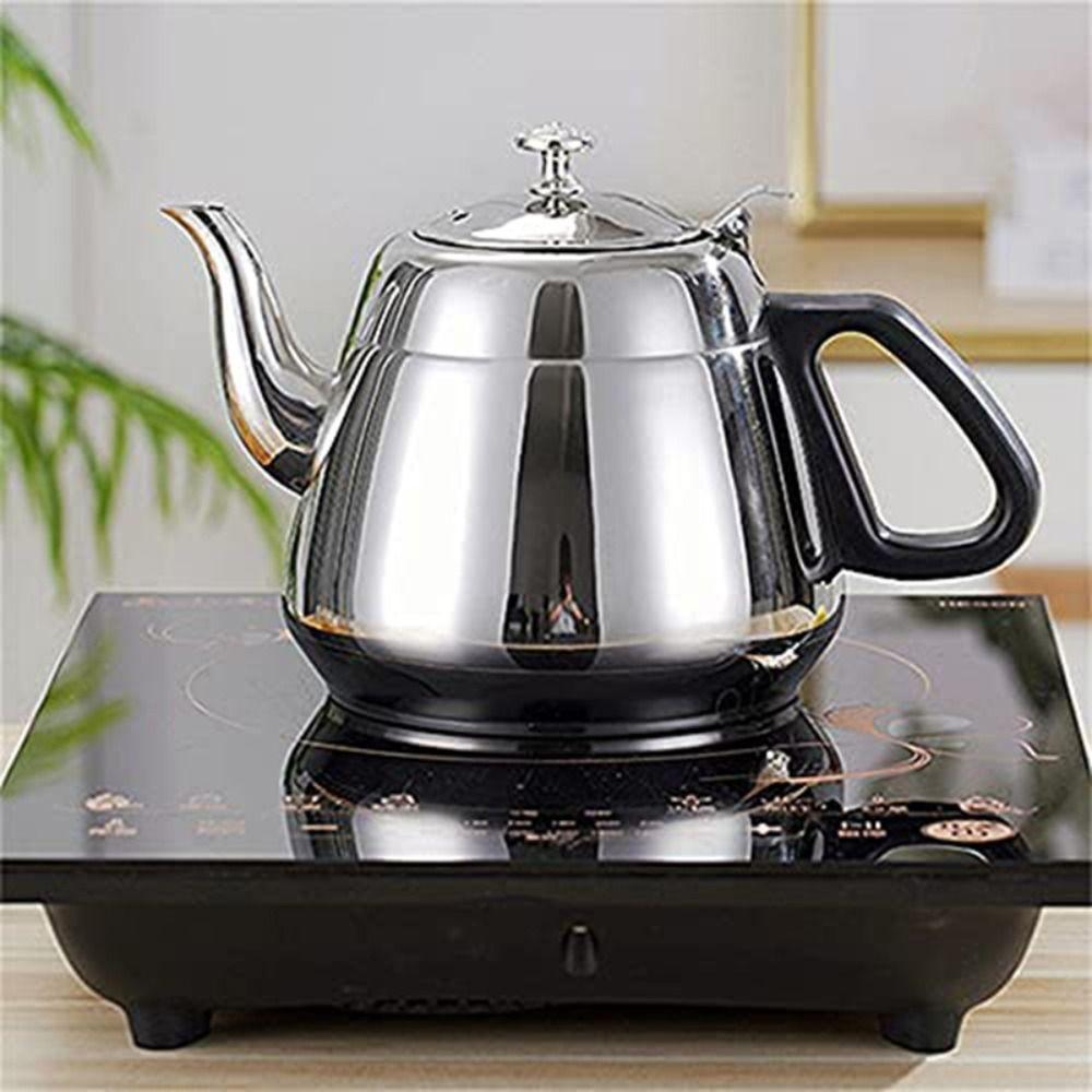 Removable Infuser Kettle Tea Stainless Steel Long Mouth Pot Teapot Gas Induction Cooker