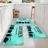 1 шт., напольный коврик с буквенным узором, современный кухонный полиэстеровый ковер, нескользящий, цветной, для дома, ванной комнаты, спальни, гостиной, декора