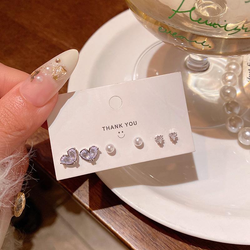 «Набор для пирсинга ушей с жемчугом в корейском стиле»: Маленькие, универсальные серьги для студентов — элегантные и простые ювелирные изделия высокого класса.