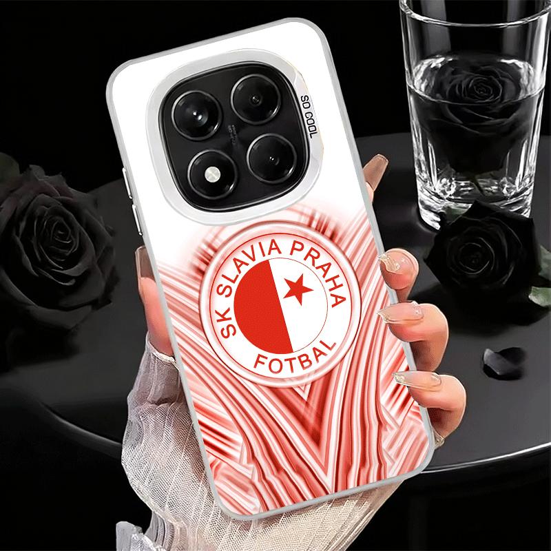 Sk Slavia Praha Чехия Ударопрочный чехол для телефона для Xiaomi Redmi Note 15 14 13 12 Pro Plus 11 11S 11T 5G Чехол Защита от падения Fu