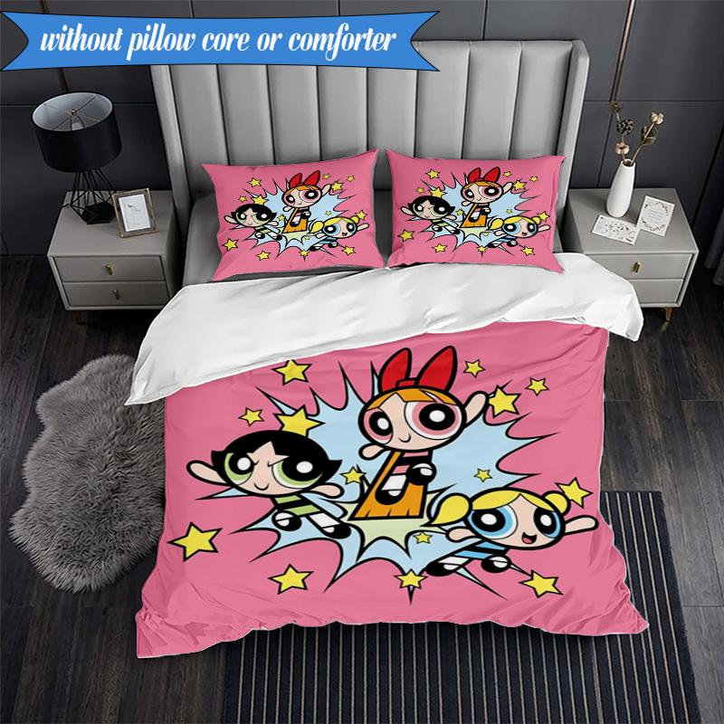 Power police Adventure 3pcs K-pop music group Bedding set,Ideal for Bedroom, Dormitory,Including Duvet Cover And 2pcs Pillowcases,Fan gifts