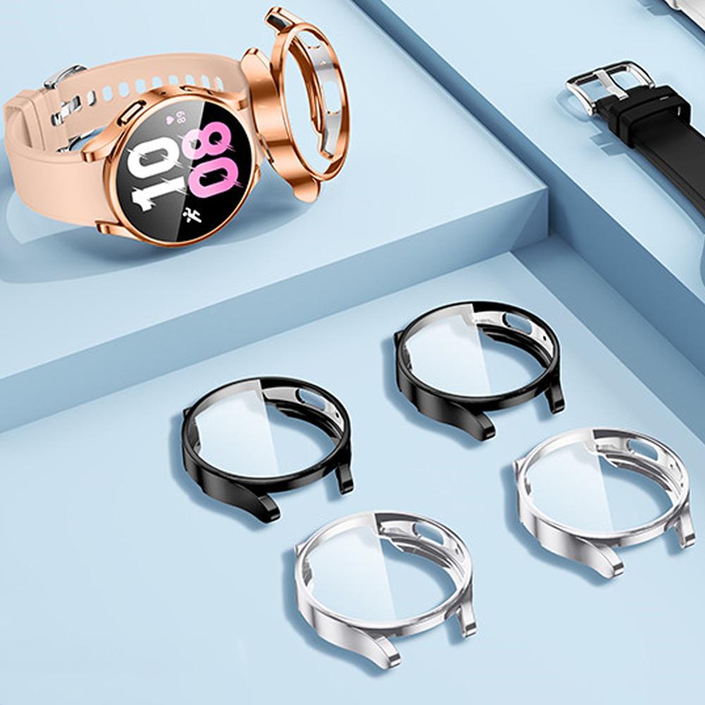 Чехол для Samsung Galaxy watch 4/5 44мм 40мм 46мм 42мм аксессуары Покрытый ТПУ Бампер крышка Защитное стекло Galaxy watch4 classic