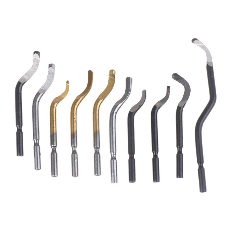 10Pcs High Speed Swivel Blades For Deburring System Bs1010 Bs1012 Bs1018 Bk3010 Bs3010 Internal Thread Cleaning Tool 360 Degree