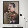 Знаменитый русский постер с портретом Иосифа Сталина и печать на холсте, картина в стиле ретро, ​​настенное искусство для гостиной, домашний декор, Куадрос