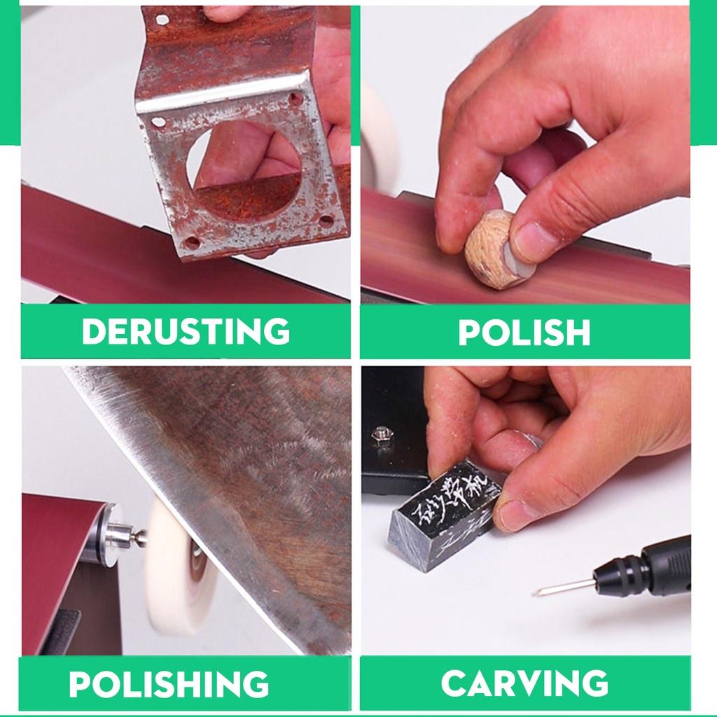 220 В мини электрическая ленточная шлифовальная машина DIY полировальный шлифовальный станок резак для заточки кромок многофункциональная шлифовальная машина 10 шт. ремень