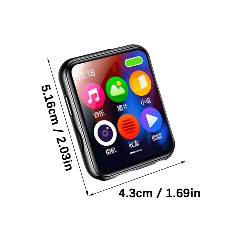 MP3-плеер с Bluetooth, полностью сенсорным экраном, громкоговорителем, диктофоном, камерой, видеоплеером, калькулятором