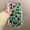 Розово-зеленый леопардовый принт Женский чехол для телефона для iphone 17 Air 16 15 14 7 8 Plus 13 11 12 Pro Max X XS XR SE 2022 2020 16e Чехол