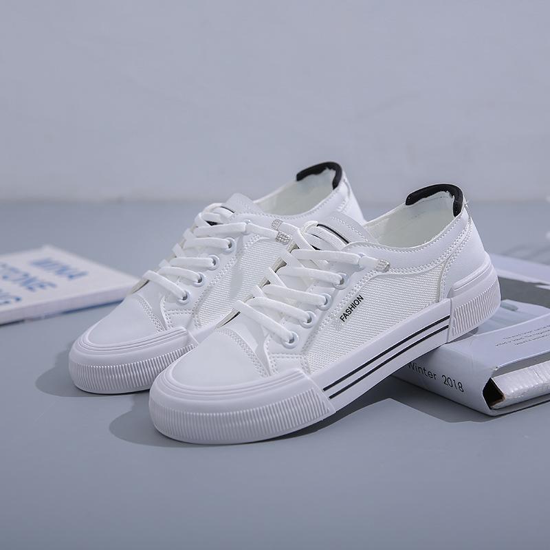 Модные белые туфли Женская повседневная обувь Кроссовки на шнуровке из сетки Плоская обувь Женская спортивная обувь для бега Кроссовки для ходьбы Zapatillas De Deporte