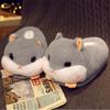 Warm Winter Slippers Hamster Unicorn Animal Cartoon Plush Shoes Soft Sole Flat Home Cotton Shoes Girl Women Floor Mute Slippers