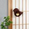 Decorative Wooden Bird Shape Magnetic Doorbell Metal Shopkeepers Bells for Refrigerator Entrance Wall Store Door Chimes