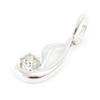 [I1170] - Silver Pendant 'Câlin' Silver-white (rhodium-plated) - 15x5 Mm