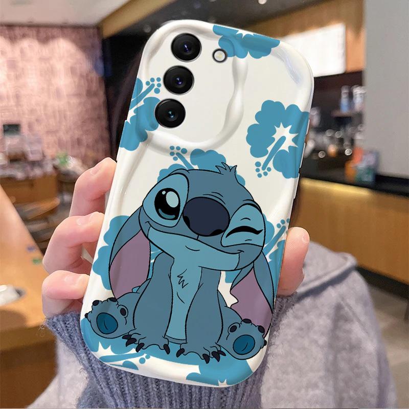 Чехол для телефона Stitch Angel Baby для Samsung Galaxy S25 S24 S23 S22 FE Plus Ultra A15 A16 A25 A55 A35 A54 A14 A34 A07 A17, мягкий чехол