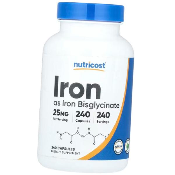 Бисглицинат Железа, Iron 25, Nutricost (36647016)