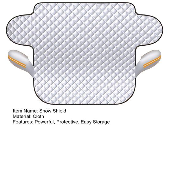 Магнитный чехол на лобовое стекло от снега Утолщенный чехол-половина для защиты от мороза и снега Универсальная зимняя защита лобового стекла автомобиля для большинства автомобилей внедорожников