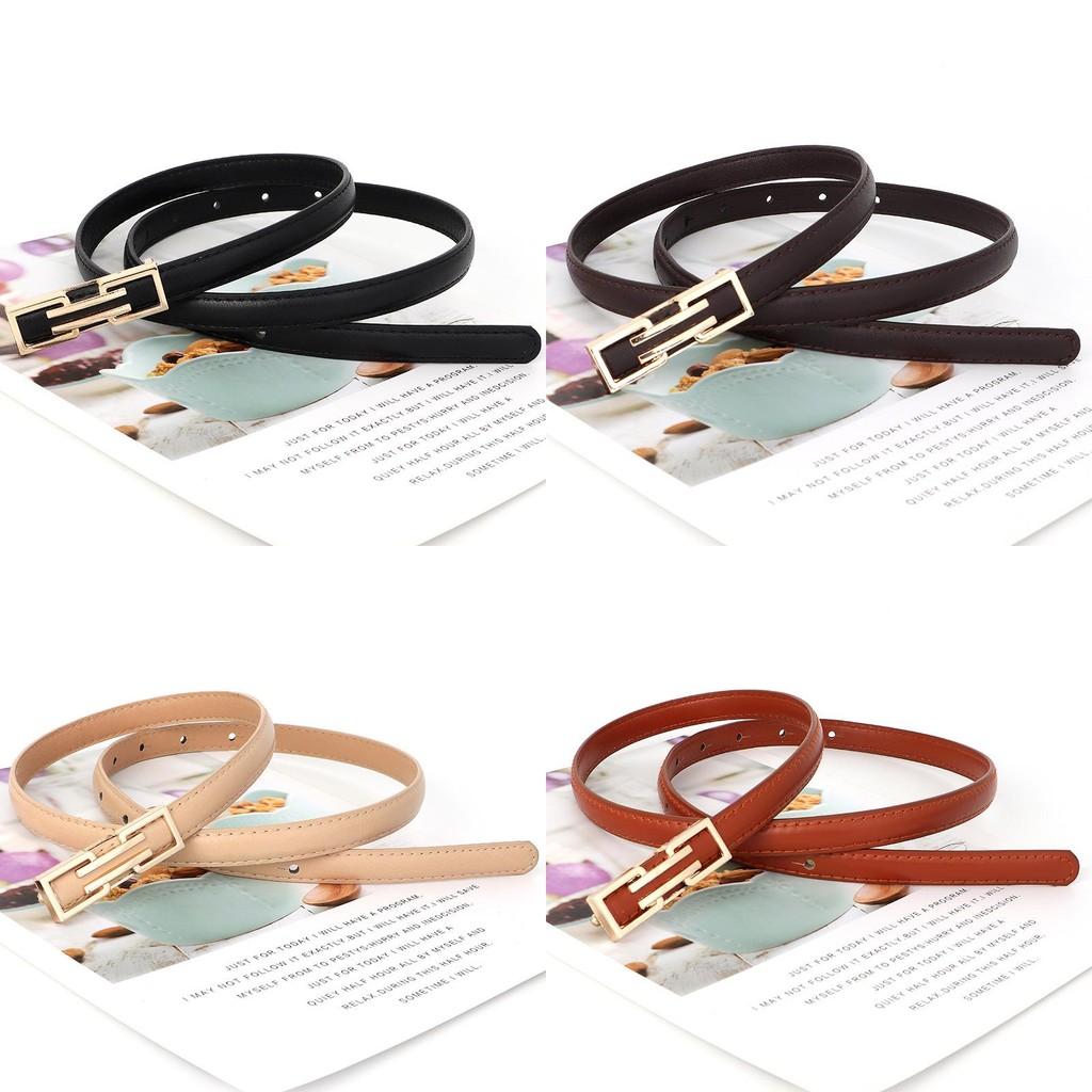 Womens Versatile Pu Leather Belt With Metal Buckle For Work And Casual Outfits