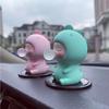 Милая Пузырчатая Динозавр Машина Украшение - Прочный Пластик, Креативные Автоаксессуары для Центральной Консоли Кукла в Машине