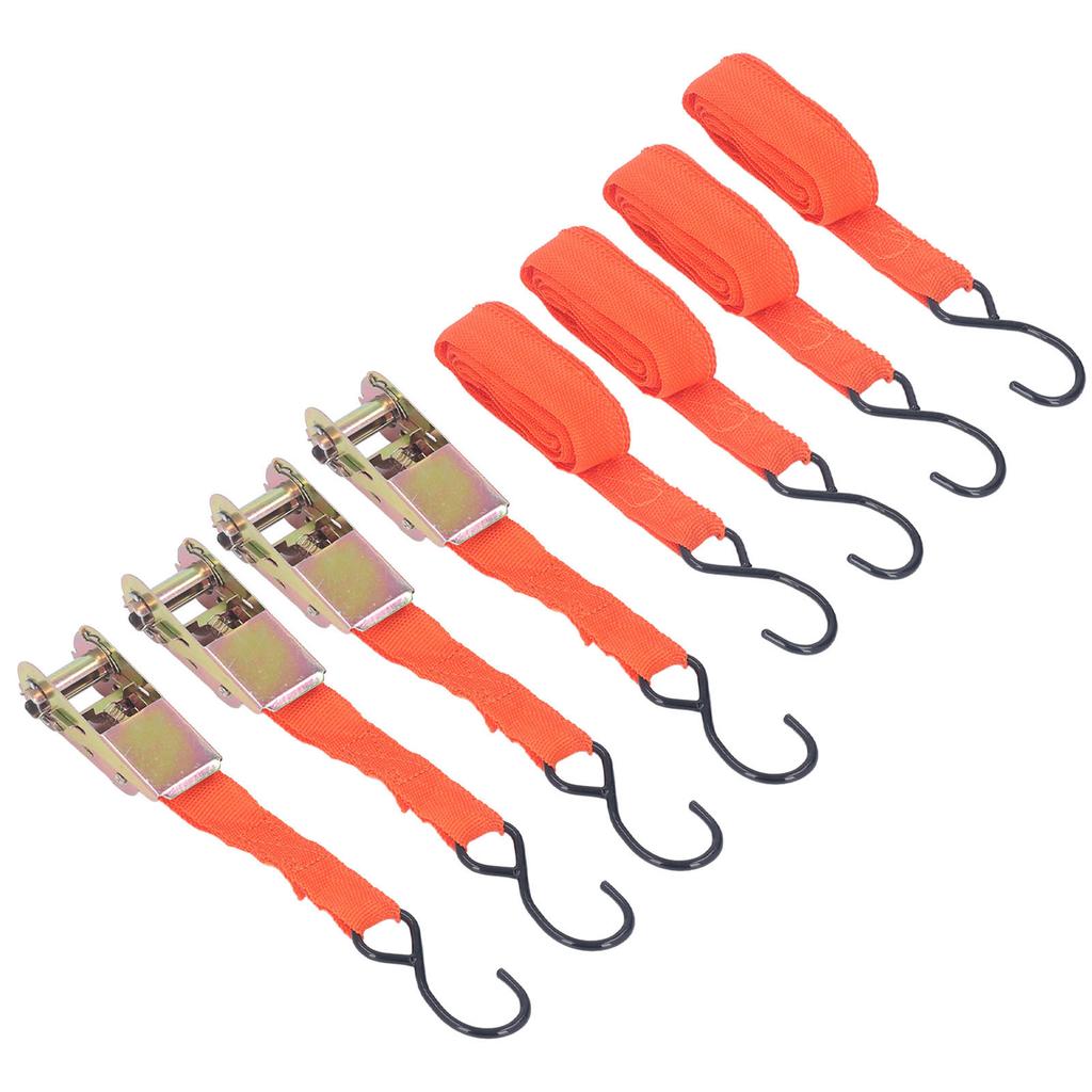 4 шт. ремни с храповым механизмом для крепления мотоцикла, автомобиля, набор пряжек, длина 15 дюймов, ширина 25 мм, оранжевые