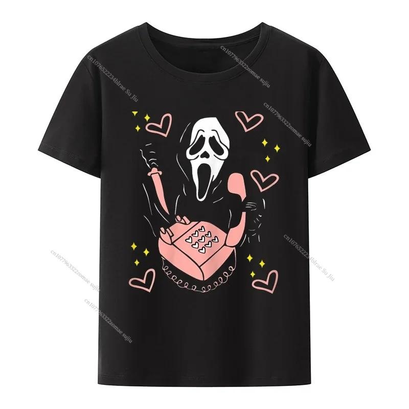 Horror Movie Printed T-shirts Fashion Harajuku Style High Street Short Sleeve Summer Unisex's Pure Cotton Top Casual Unisex's Clothing