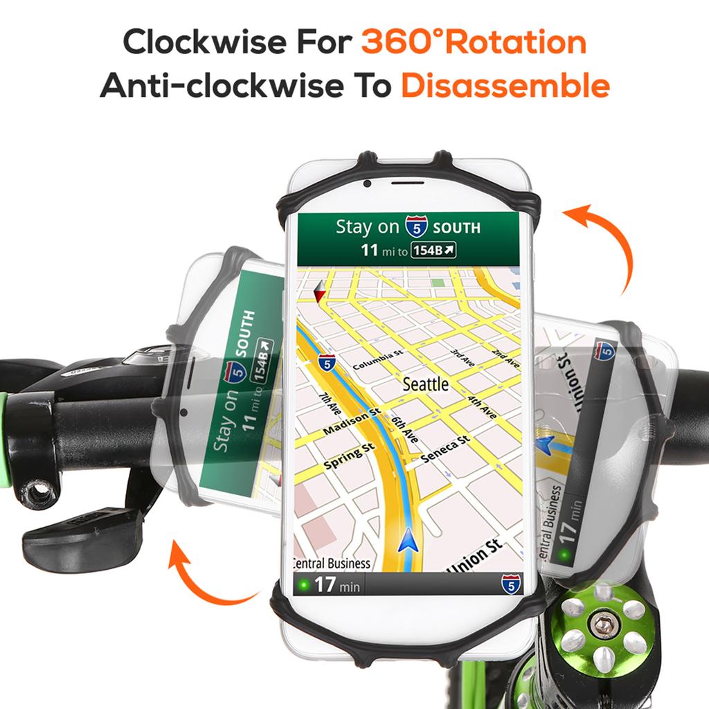 Multifunctional Bike Phone Mount Bicycle Computer Holder Replacement for Garmin Bicycle Handlebar Universal Phone Mount