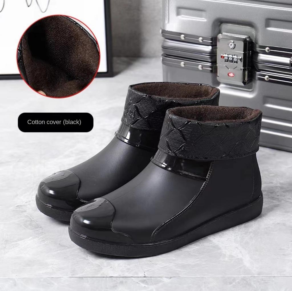 Fashion Couple Rain Shoes, Waterproof And Non Slip, Outdoor Fishing, Kitchen Work Rubber Shoes, Wear-resistant Water Shoes