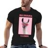 Llama No Drama Lama with Sunglasses T-Shirt Abstract Pattern Print Top