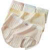 Women's 10A Antibacterial 100% Cotton Seamless Mid-Waist Antibacterial Crotch Girl's Briefs