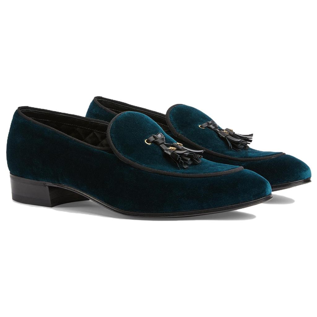 Gucci Лоферы Мужские Синие 771086 FACL8 4441