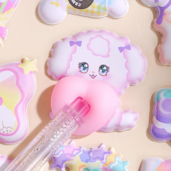 3D Сквиши Наклейки с Попками Милые Наклейки с Попками Животных Мультяшные Наклейки с Пушистыми Щенками и Котиками для Скрапбукинга DIY Проектов Украшение для Блокнота Чехла Телефона