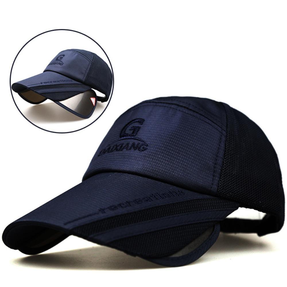 UV Protection Long Visor Baseball Cap Waterproof Men's Sunshade Cap Outdoor