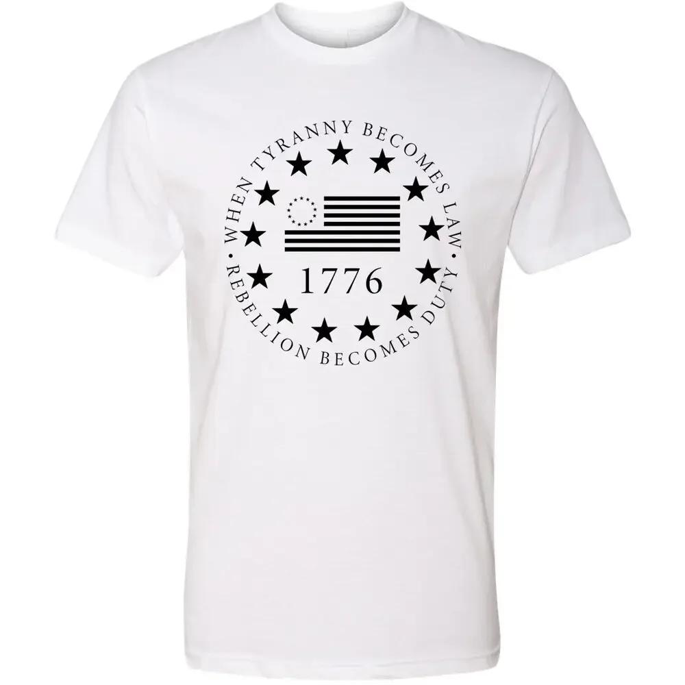American Flag We The People 1776 Patriotic TShirt 100 Cotton ONeck Summer Short Sleeve Casual Mens Tshirt Size S3XL