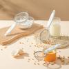 WORTHBUY 304 Stainless Steel Flour Sieve Flat Handle Soybean Milk Filter Screen Juice Filter Scoop Oil Strainer Kitchen Gadgets