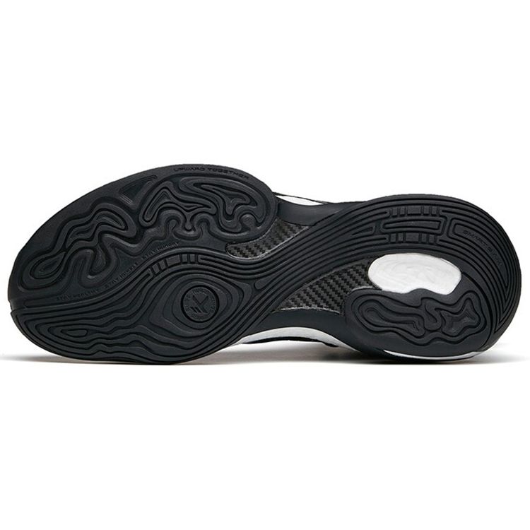 Anta Баскетбольные кроссовки KT7 Thompson 7-го поколения с защитой от царапин, амортизацией, нескользящие, износостойкие, низкие, мужские, цвет черный, синий 112141101-8