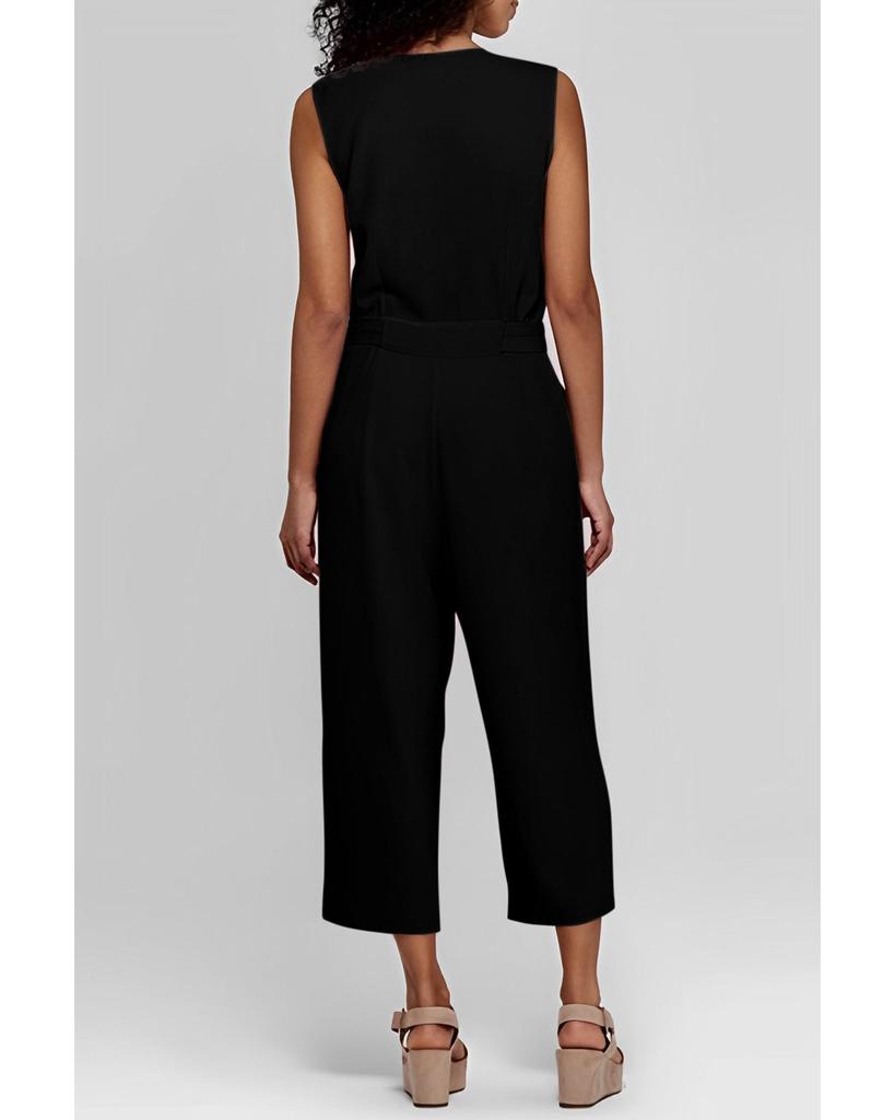 Azura Exchange Укороченный комбинезон без рукавов с поясом