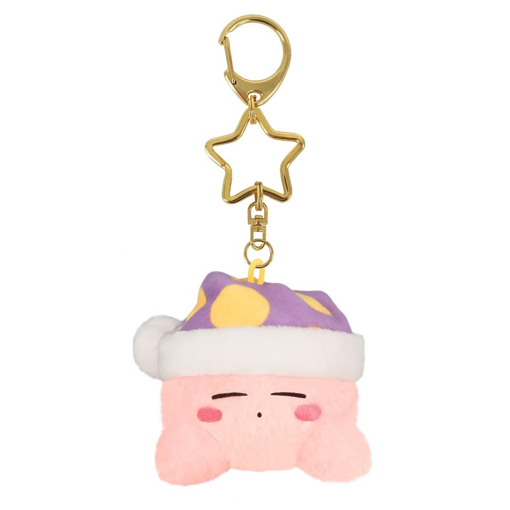 Kirby of the Stars Mini Mofu Mascot Keychain Plush Sleep [Sanei Boeki]
