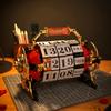 Ретро Календарь Строительные Блоки Moc Технология Механическая Серия Взрослый Высокосложная Сборка Модель Портативный Тип Бочки для Вина Вращающийся Креативный