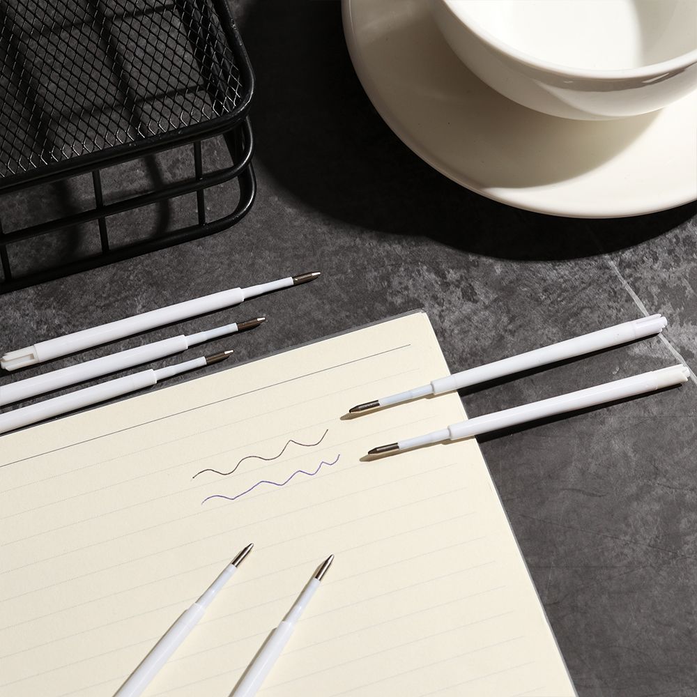 Pcs/lot Smooth Plastic Signature Writing Tool Replacement Lead Ballpoint Pen Refill Press Pens Core