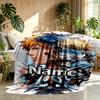 Custom Name Personalized BLEACH Print Blanket, Home Decor, Bedroom, Sofa, Camping, Couch, Gifts for Birthday ChristmasEnthusiasts