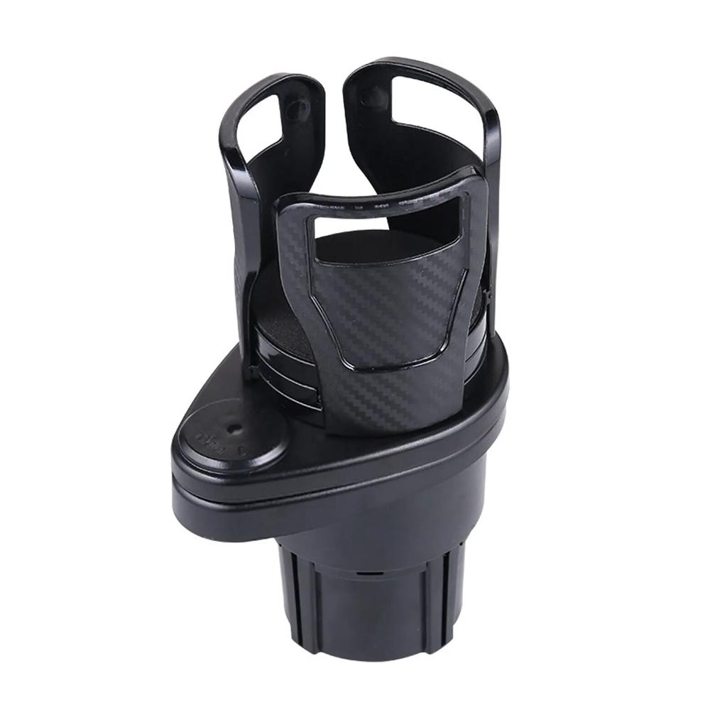 Автомобильный держатель для стакана с водой 2-в-1 Автомобильный многофункциональный держатель для напитков Обновленный держатель из углеродного волокна для стакана с водой Выдвижной вращающийся