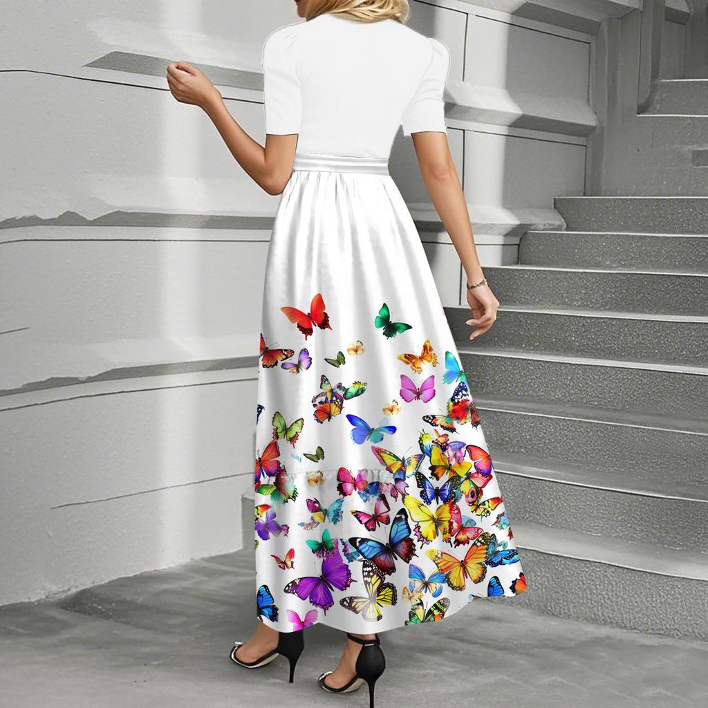 Женское летнее платье свободного покроя для пляжного отдыха, повседневное платье-жилет с глубоким V-образным вырезом, элегантное платье-рубашка