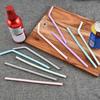5 шт. Декоративные яркие цвета прочные портативные праздничные вечерние удлиненные соломинки для питья водные соломинки