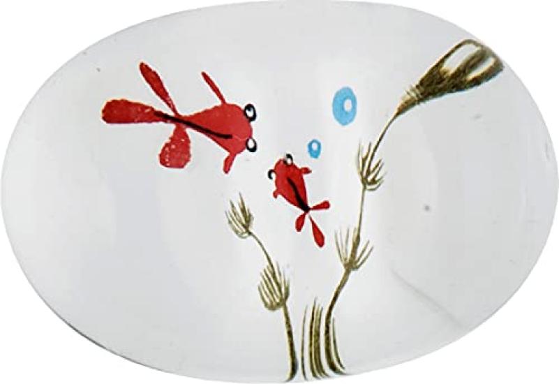 Дом ремесленника Стеклянная подставка для палочек (Золотая рыбка)