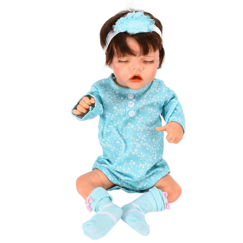 18-дюймовая мягкая реалистичная кукла-девочка с короткими волосами, моющаяся виниловая кукла с резинкой для волос