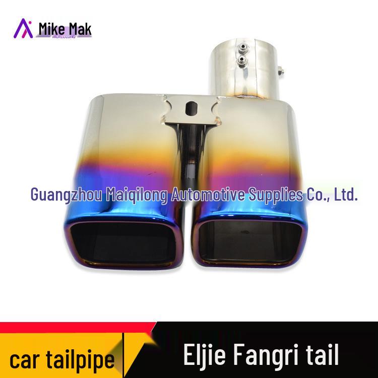 Квадратная выхлопная труба с двойным выходом Toyota Alphard для модификации