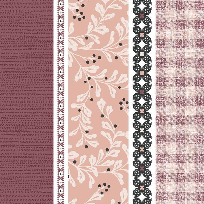 Complete Reversible Duvet Cover Pack for Bed 180 X 200 Cm "King Size" Burgundy Cashmere