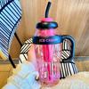 ГОРЯЧАЯ красивая летняя пластиковая чашка для молочного чая чашка Lucky Belly Cup Милая бутылка для воды с соломенным поясом
