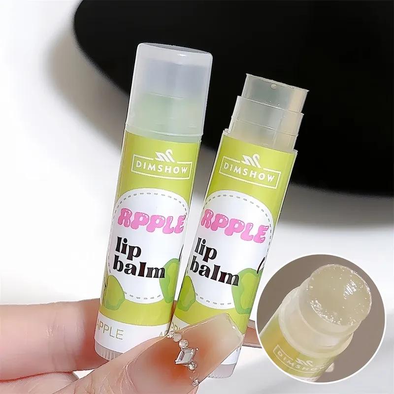Фруктовый бальзам для губ Зимний увлажняющий крем Масло для губ Стойкий прозрачный натуральный виноградно-клубничный желе Помада Уход за губами Макияж